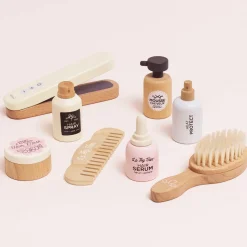 Wooden Hair Straighteners & Accessory Pretend Play Set