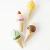 Wooden Ice Cream Cones Set