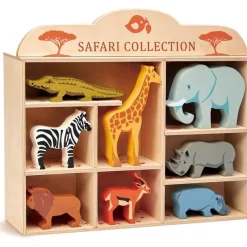 Wooden Safari Animal Collection