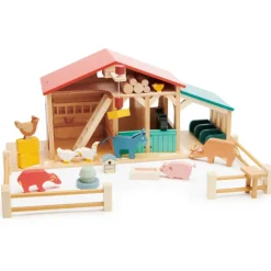 Wooden Tender Leaf Farm Playset