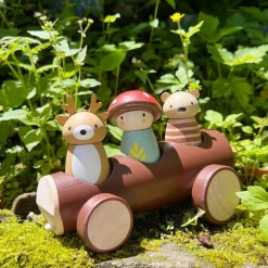 Wooden Timber Taxi Toy