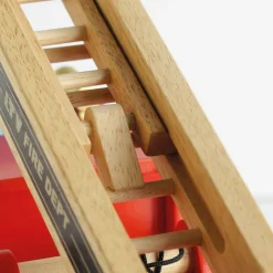 Wood Fire Engine with Firefighters