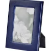 4" x 6" Leather Studio Frame - Navy Blue
