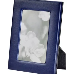 4" x 6" Leather Studio Frame - Navy Blue